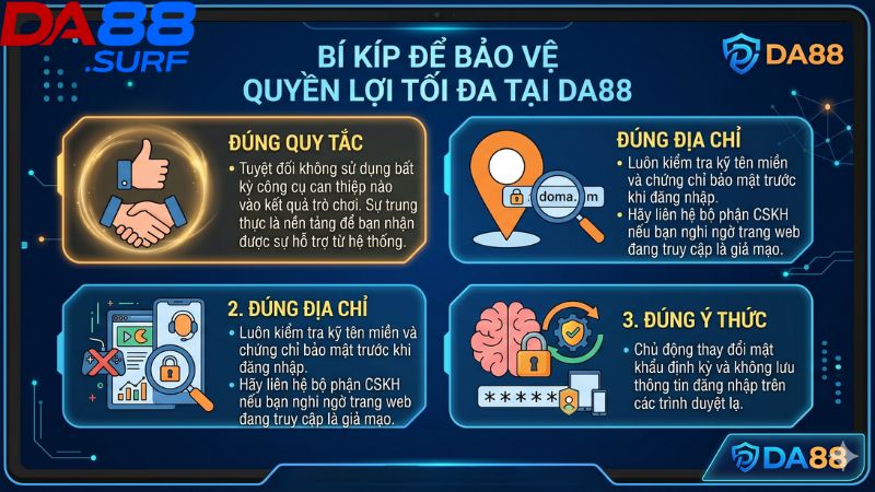 Bí kíp để bảo vệ quyền lợi tối đa tại Da88