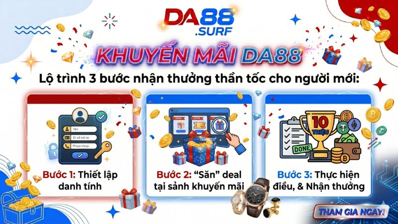 Lộ trình 3 bước nhận thưởng thần tốc cho người mới